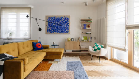 Wygodne krakowskie mieszkanie w ciepłych kolorach. Tu chce się żyć!