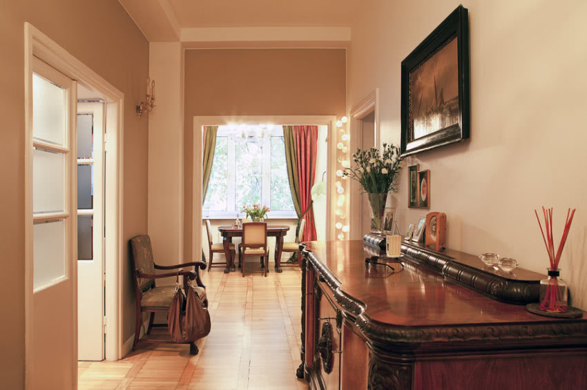 W przestronnym holu znalazło się miejsce dla...