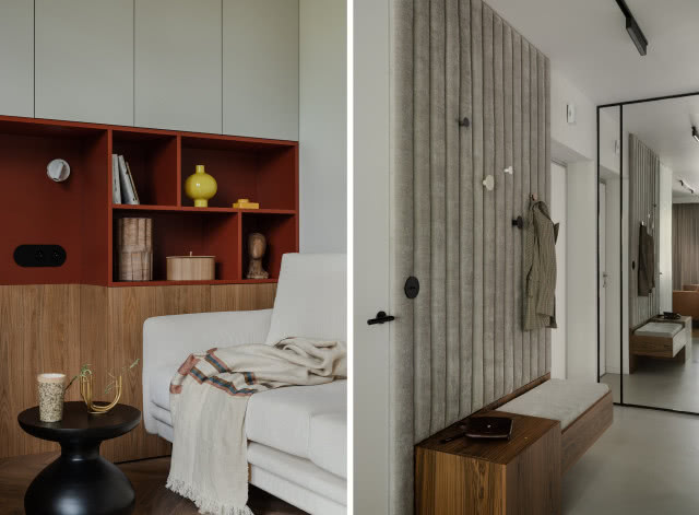 mieszkanie vintage w drewnie