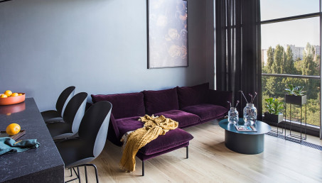 Dwupoziomowy loft miłośniczki kina