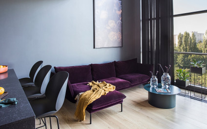 Dwupoziomowy loft miłośniczki kina