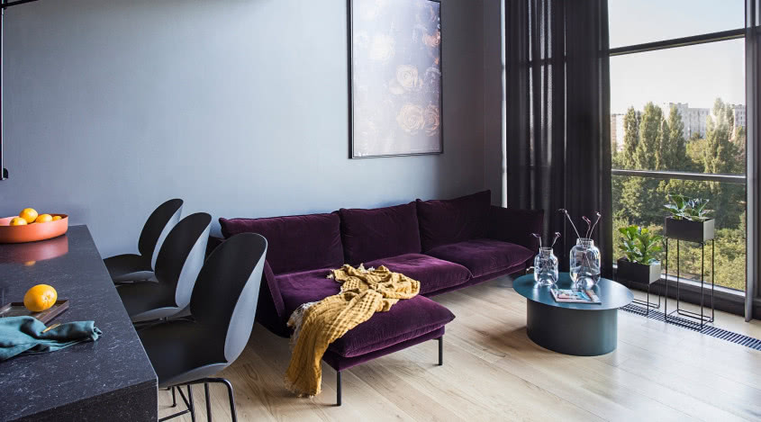 Dwupoziomowy loft miłośniczki kina