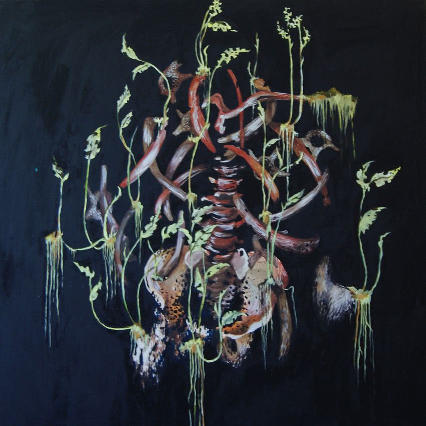 Irmina Staś, "Bez tytułu", olej na płótnie, 110...