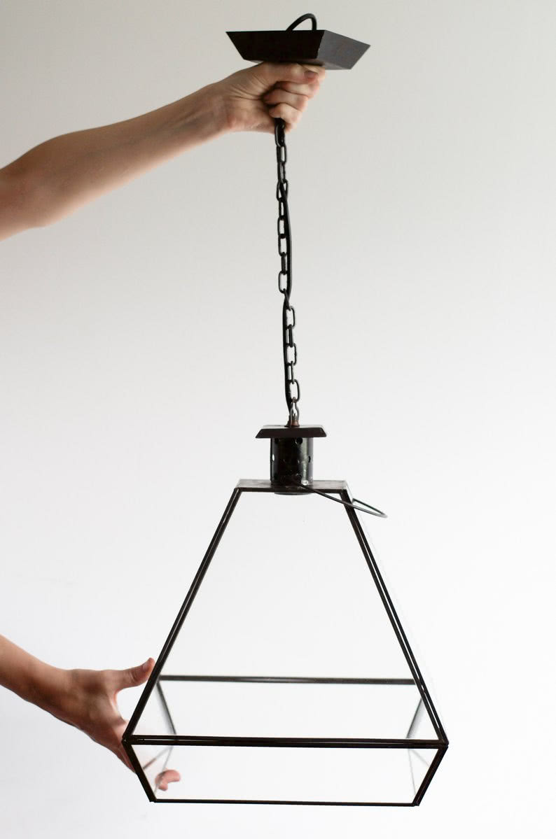 Szklane lampy Uno to ostatnie projekty Agnieszki...