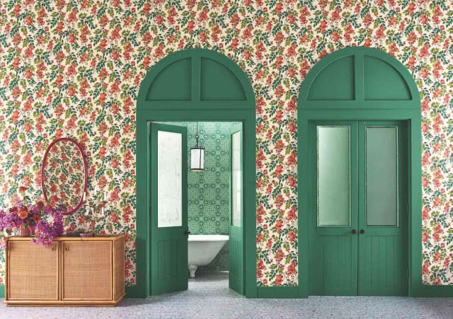 tapeta w kwiaty ozdoba ścian