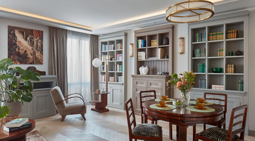 Apartament art déco w starej kamienicy. Został wyróżniony na A’Design Award!