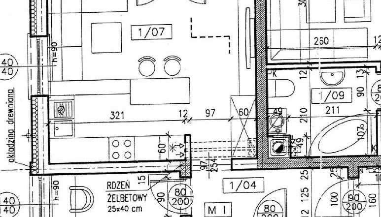 Sypialnia z garderobą w salonie