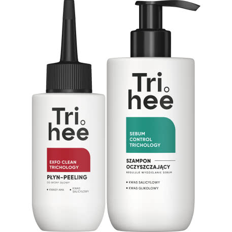 Szampon oczyszczający i płyn-peeling do skóry głowy