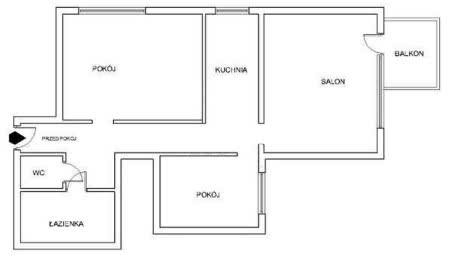 Domowe biuro w salonie