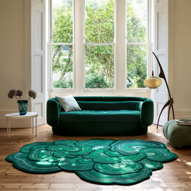 kanapa butelkowa zieleń