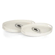 Komplet drewnianych tac Mademoiselle, 27 x 42 cm...