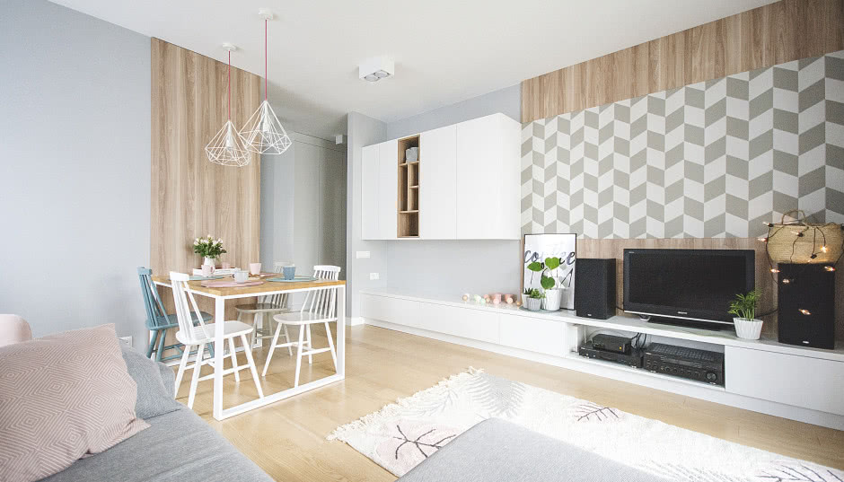 Minimalistyczne mieszkanie na warszawskim Żoliborzu