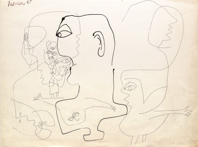 Franciszka Themerson, „Listening Head", © Themerson Estate
