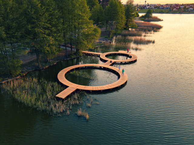 modernizacja promenady nad jeziorem słupeckim w Wielkopolsce