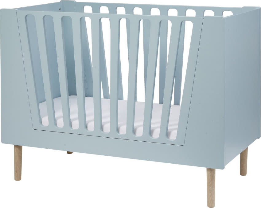 Łóżeczko niemowlęce Done by Deer, niebieskie, 66...