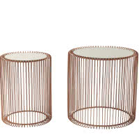 Stoliki Wire Copper, Kare Design