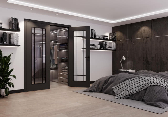 drzwi przeszklone dwuskrzydłowe