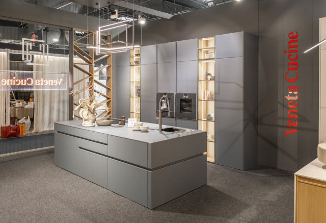 kuchnia na tle neonu