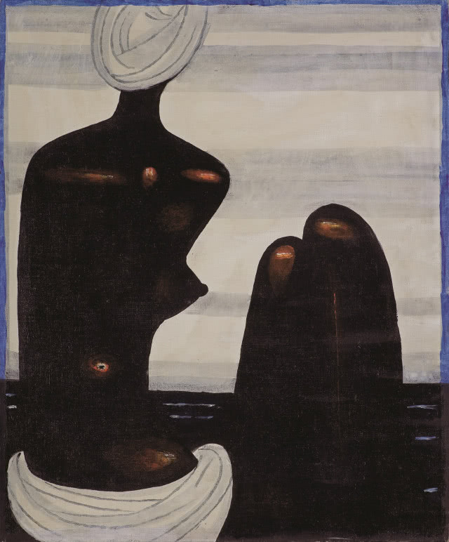 „Czarna pływaczka” Jerzego Nowosielskiego była jednym z najdrożej sprzedanych obrazów roku 2023.