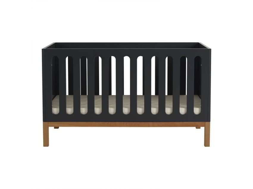 Łóżeczko dziecięce Indigo, antracytowe, 124 x 65...