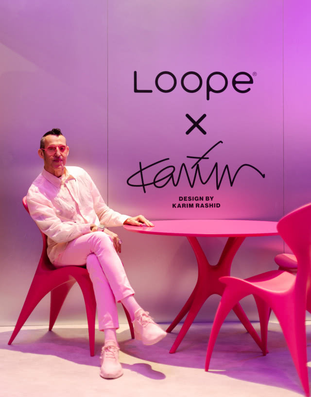 Karim Rashid Mediolan różowe krzesła