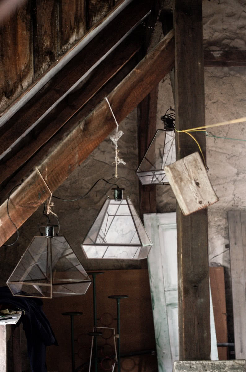 Szklane lampy Uno to ostatnie projekty Agnieszki...