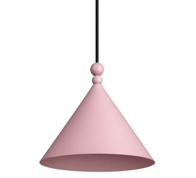 Lampa w kolorze nude