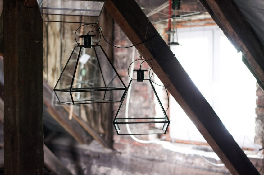 Szklane lampy Uno to ostatnie projekty Agnieszki...