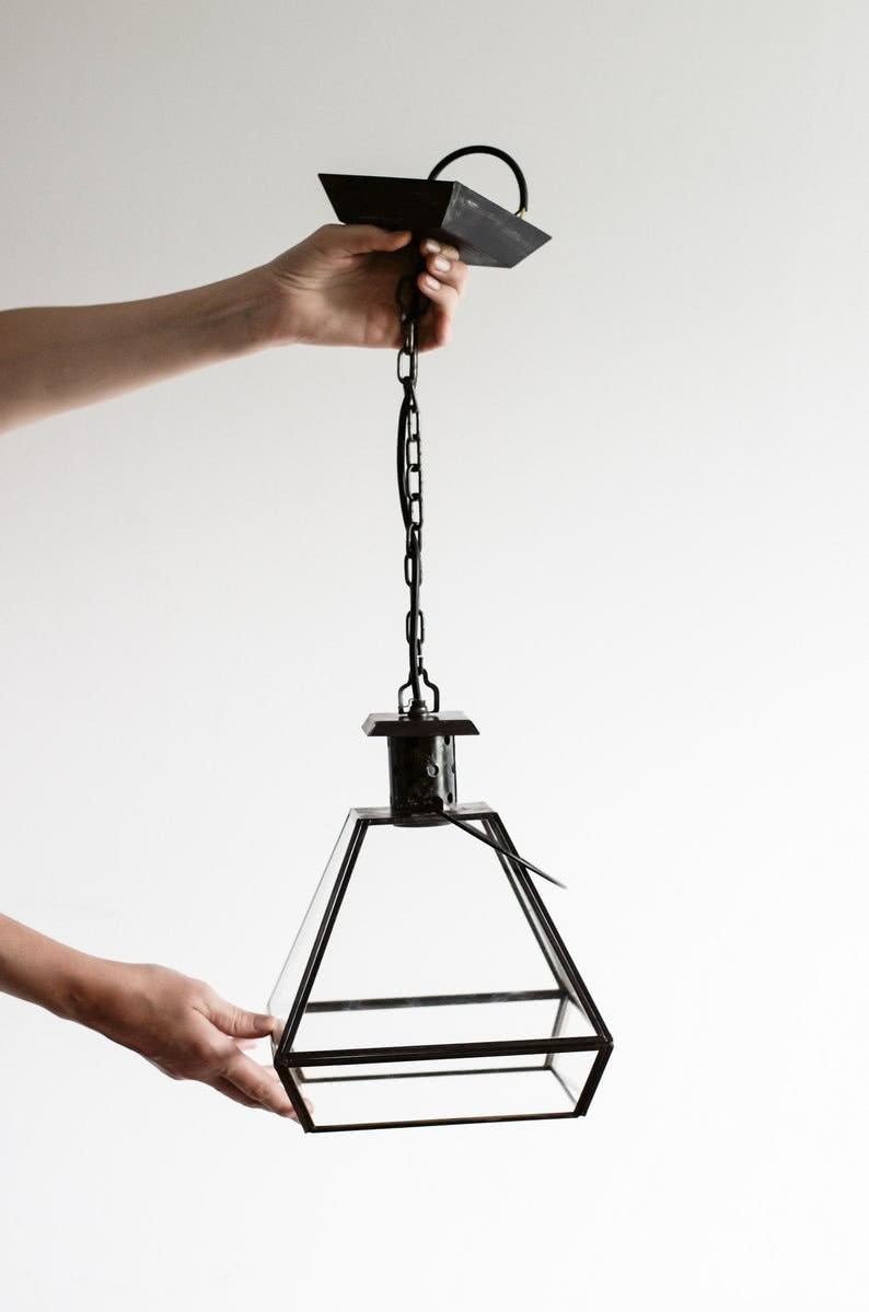 Szklane lampy Uno to ostatnie projekty Agnieszki...