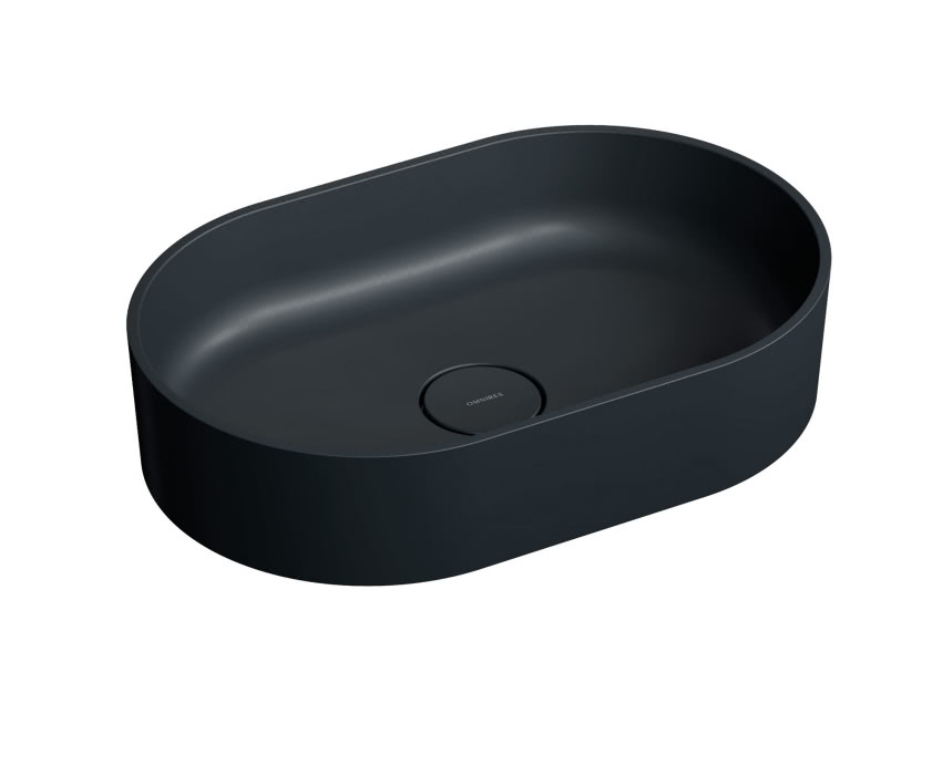 Umywalka nablatowa OVO M+, black lava