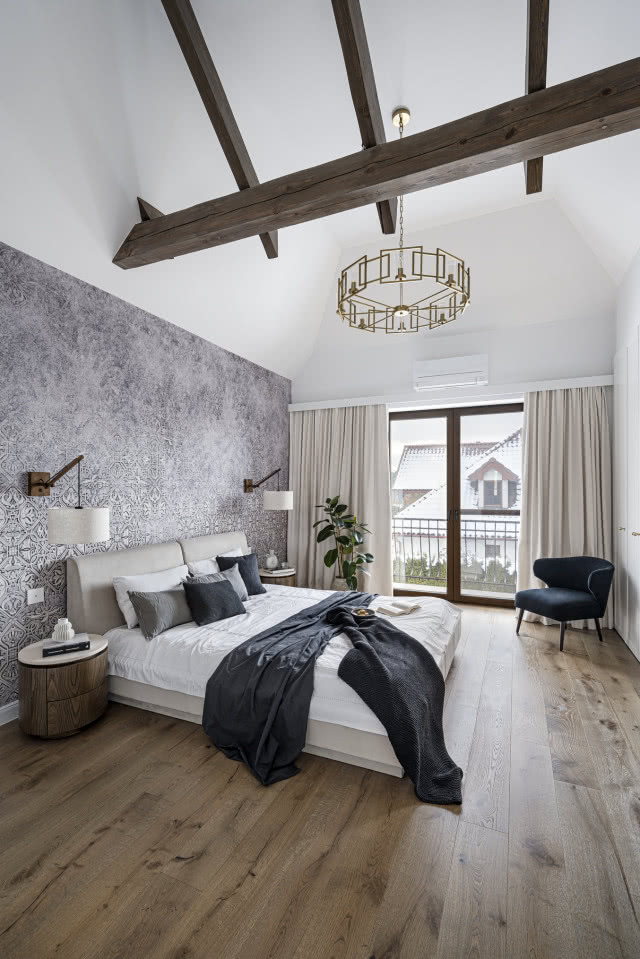 dom w stylu modern farmhouse