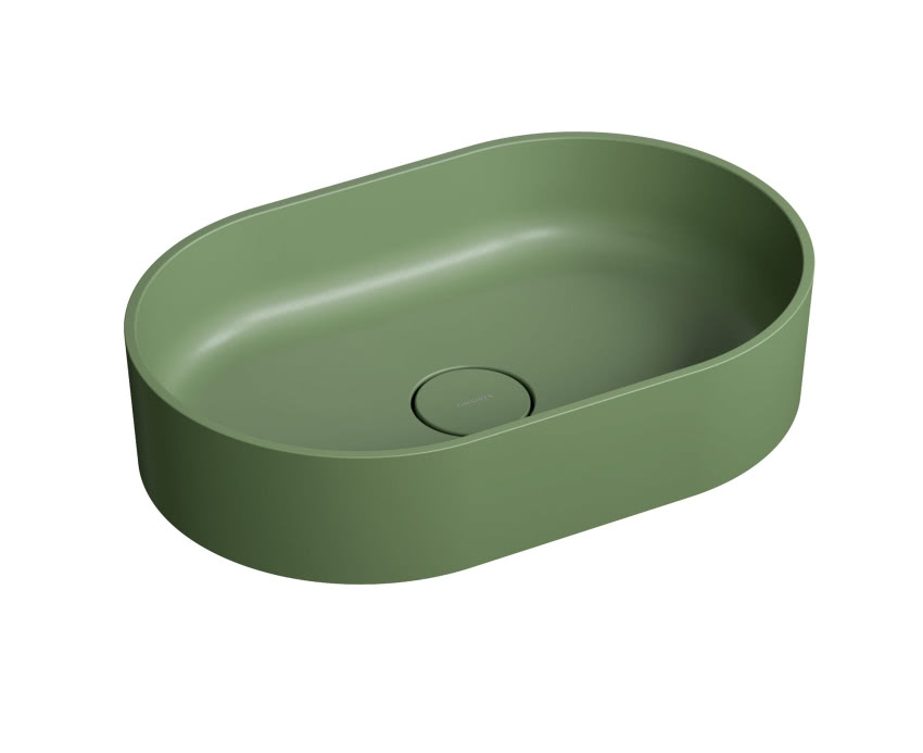 Umywalka nablatowa OVO M+, olive
