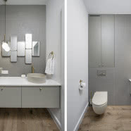 Czy styl modern farmhouse można łączyć z glamour? To wnętrze udowadnia, że tak!