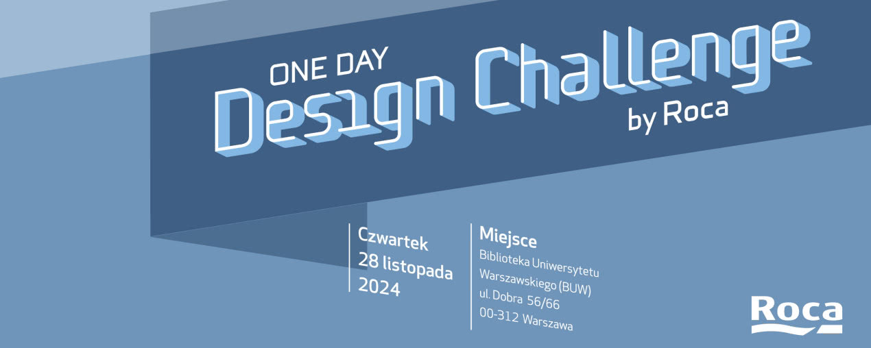 Konkurs „Roca One Day Design Challenge” 2024  już 28 listopada w BUW w Warszawie - zgłoś się i wygraj!