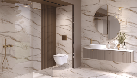 Gres szkliwiony - jak wykorzystać płytki z połyskiem?