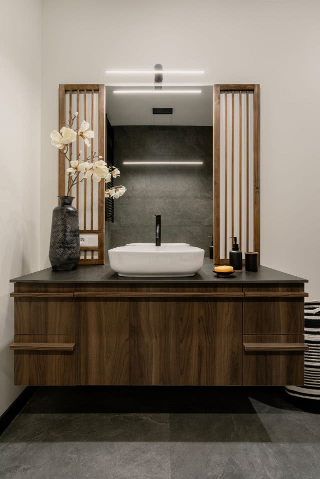 meble łazienkowe w stylu zen