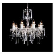 Lampa wisząca z kryształkami