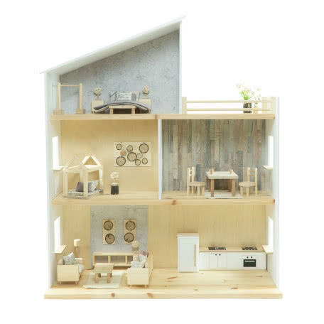 Duży domek SCANDYNAVIA z wyposażeniem 101x85x25 cm