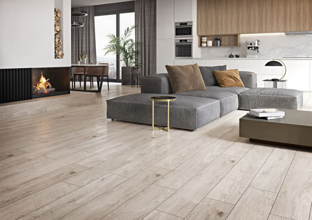 Płytki ceramiczne imitujące drewno z linii Grand Wood Prime