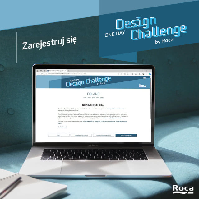 Konkurs „Roca One Day Design Challenge” 2024  już 28 listopada w BUW w Warszawie - zgłoś się i wygraj!
