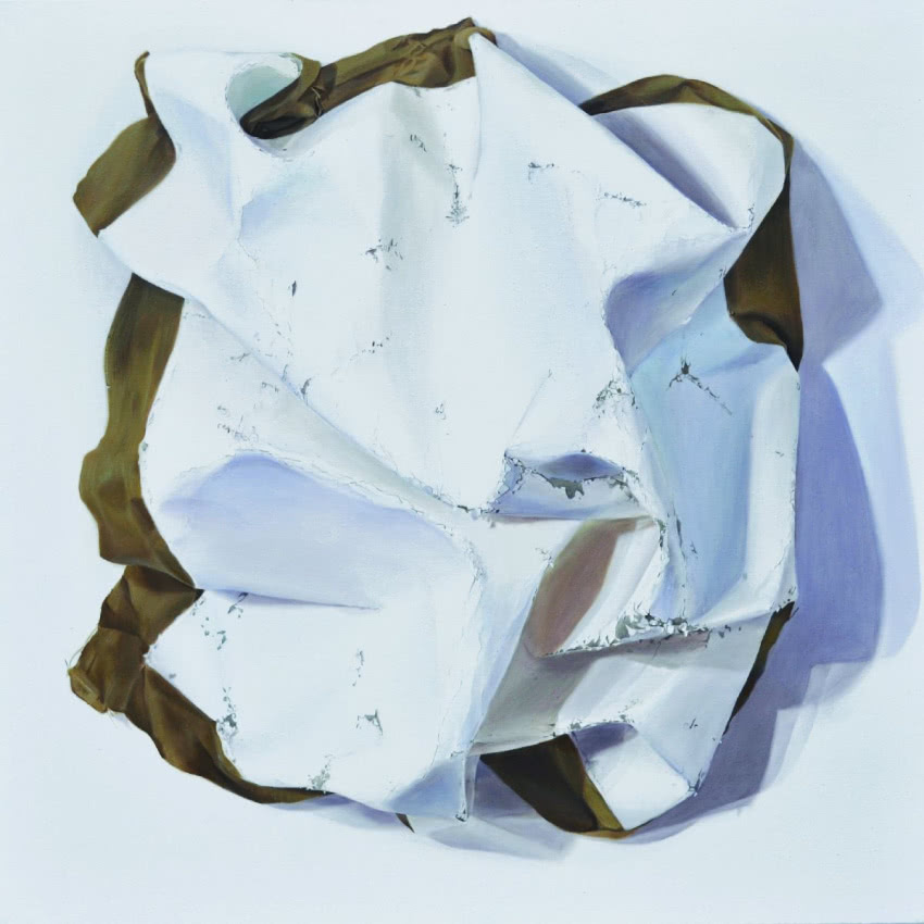 "Płótno II", 2014, olej, płótno, 85 x 85 cm