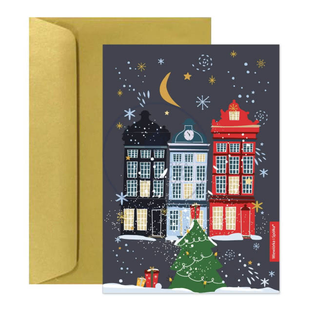 designerska kartka świąteczna