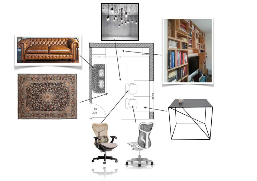 Projekt wnętrza - fragment pracy dyplomowej,...