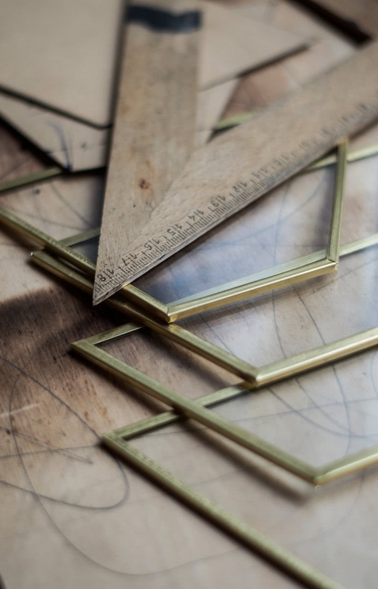 Agnieszka prowadzi swój warsztat sama....