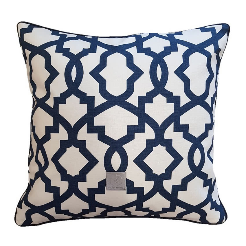 Poduszka Gh Trell, blue, GLAM HOME, 159 zł