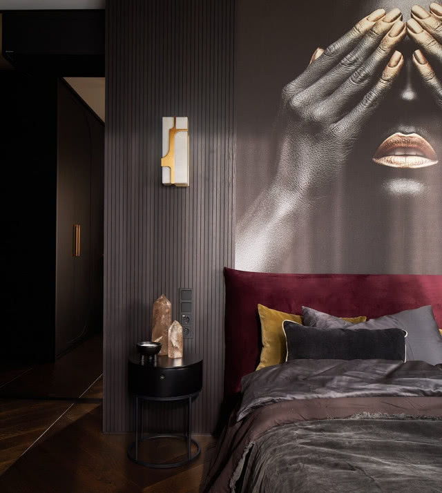 fototapeta na ścianie w sypialni