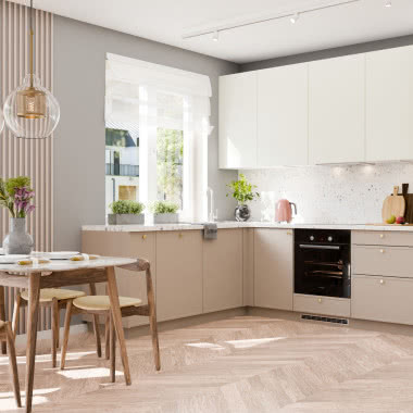 Ziemia, marmur i metal - trio, które odmienia współczesne kuchnie