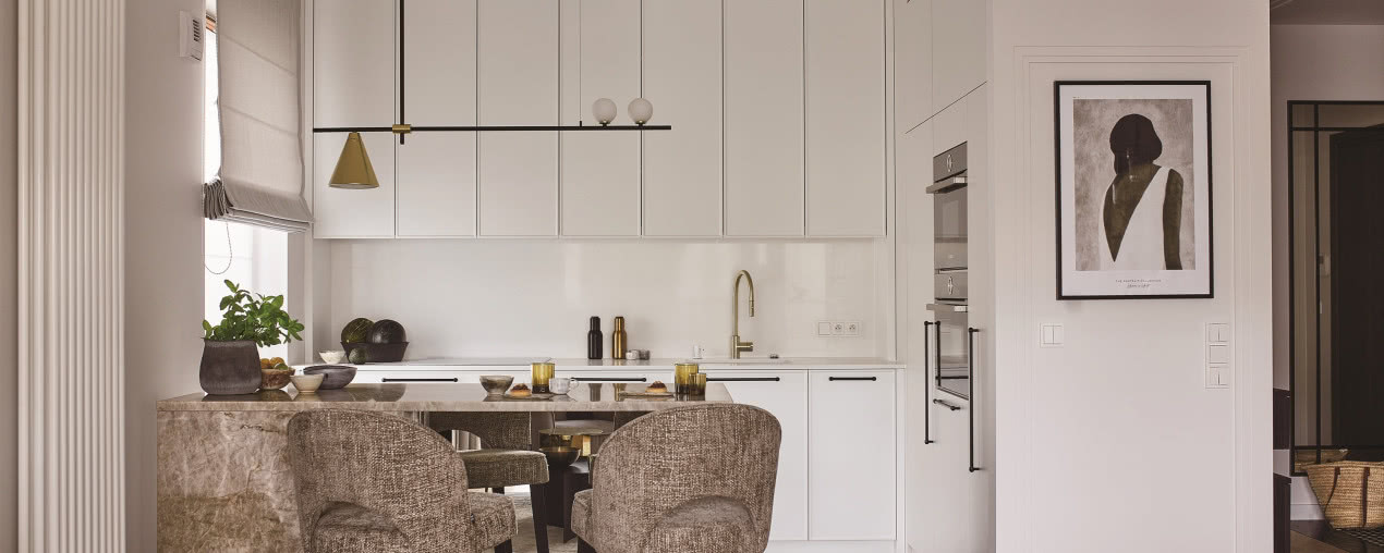 Warszawskie mieszkanie w stylu modern classic. Znajduje się tuż przy Łazienkach Królewskich!