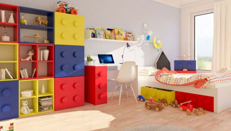 Meble dla dzieci jak składane klocki