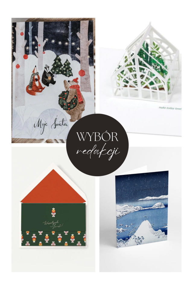 designerska kartka świąteczna